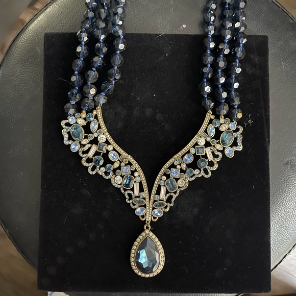 Heidi Daus Blue and Silver Multi-Strand Necklace - Picture 8 of 8